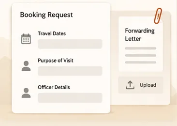 Submit Booking Request illustration